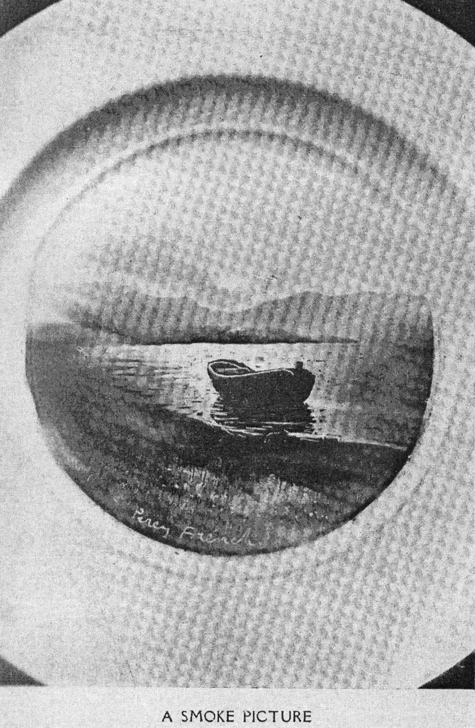 One of Percy French's smoke drawings