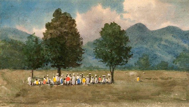 percy french painting of west indian party